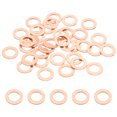 thumbnail image 1 of 35PCS M8 Copper Washers, M8x13x1mm Copper Crush Washer Metric Flat Washers Sealing Washers Assortment Kit Oil Drain Plug Gasket Ring for Automotive Battery Vehicles Screws Bolt, 1 of 6
