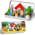 thumbnail image 1 of CEREECOO Mini Magnetic Tiles Travel Set with Metal Storage Box, 35 Pcs Small Portable Building Blocks, STEM Toys for Road Trip & Airplane, Gift for Kids 3+, 1 of 6