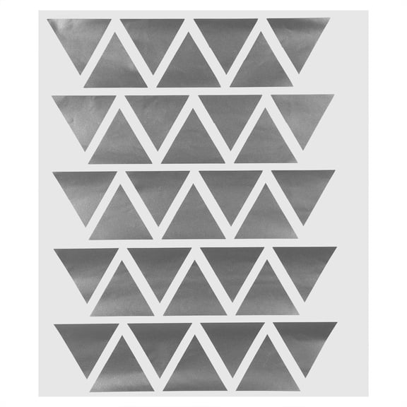 35PCS Triangle Shape Removable DIY Wall Sticker PVC Vinyl Art Decal Home Room Decor Silver 3CM