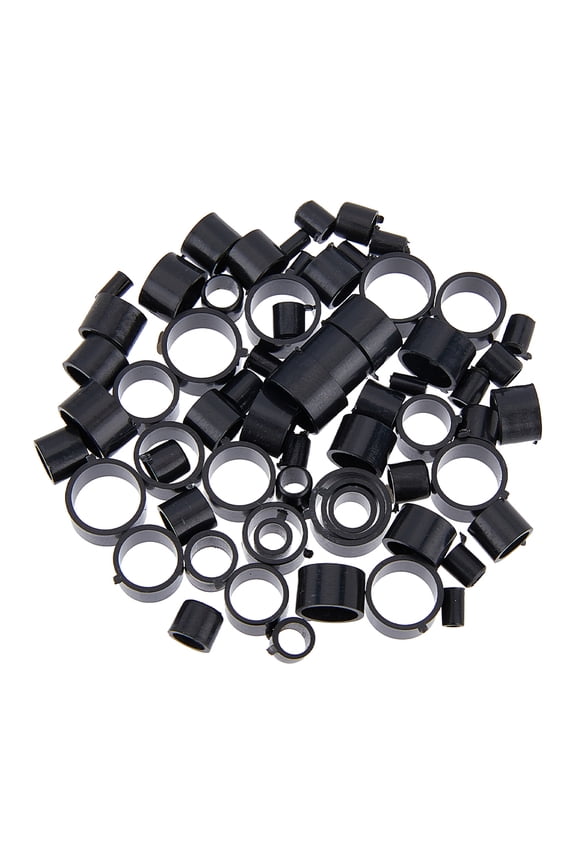 35Pcs 35 Sizes Plastic Guides Ring Column Fishing Rod Repair Findings 2~8.9mm Fishing Rod Replacement Accessories