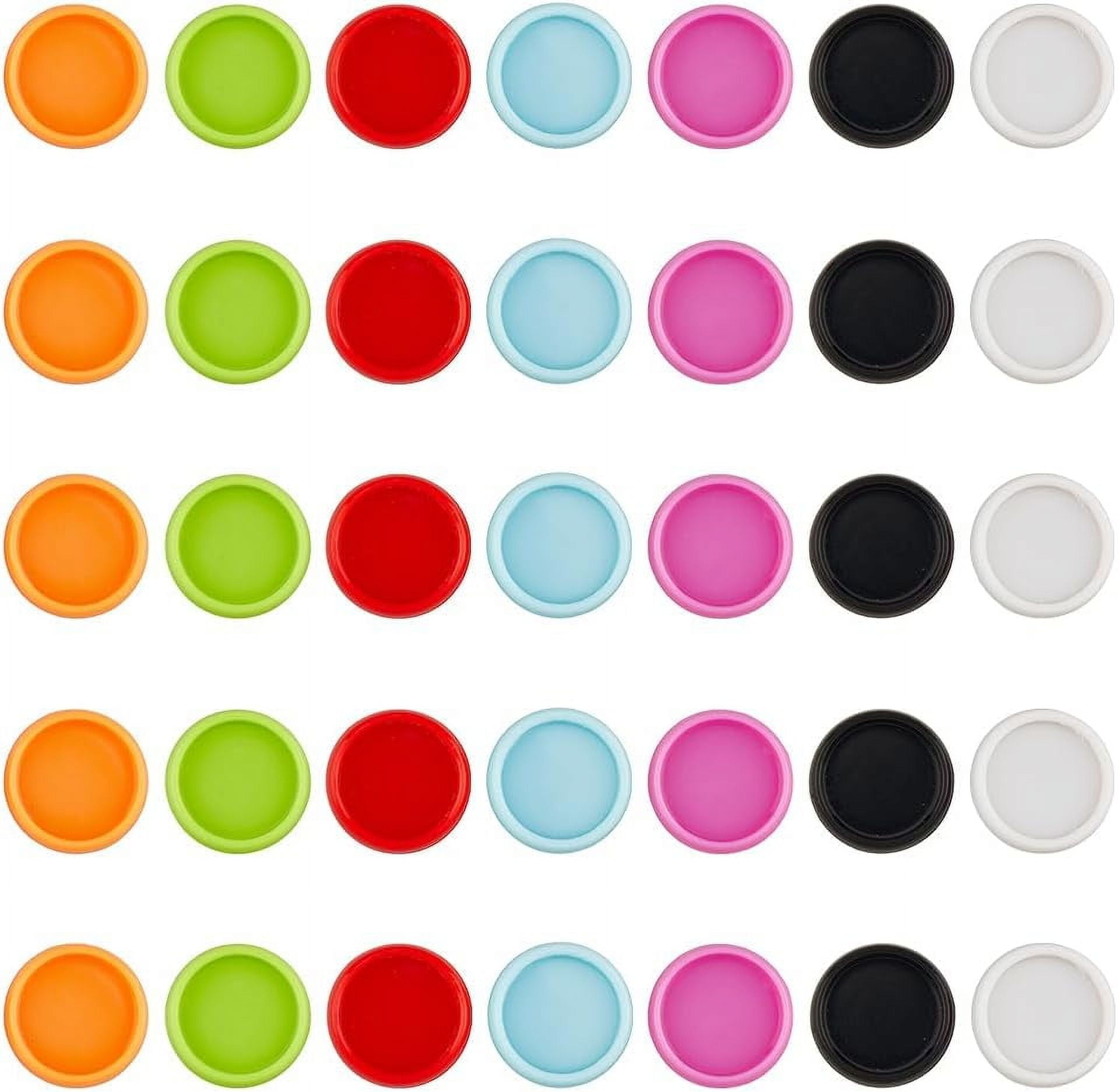 35Pcs 7 Colors 19mm Flat Round Notebook Expansion Discs Plastic ...