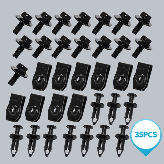 35Pcs Body Bolts U-nut Clips Engine Under Cover Splash Shield for Nissan Sentra