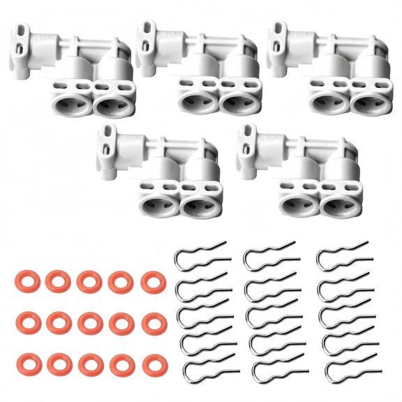 35Pcs Coffee Machine Connector Three Way Steam Connection With Sealing Ring