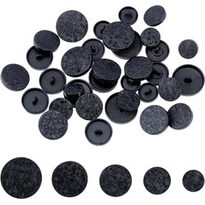 35Pcs Mixed 5 Sizes Metal Button, Alloy Shank Buttons Round Shaped Sewing Charms, Black Sewing Fasteners for Men Women Blazer Coat Uniform Shirt Suit and Jacket Craft DIY