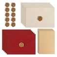 thumbnail image 1 of 35Pcs Writing Stationery Set Includes Envelopes Linen Paper Sealing Candle Seal For Invitations Greetings Decoration, 1 of 8
