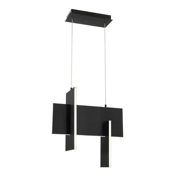 35W 1 Led Pendant in Modern and Contemporary Style-19.25 inches Tall and 8 inches Wide-Black Finish Bailey Street Home 79-Bel-4365455