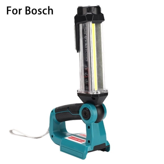 35W 2000LM Cordless LED Work Light for Makita/Bosch/Dewalt/Milwaukee 18V Li-ion Battery Outdoor Flashlight Camping Lanterns Hook
