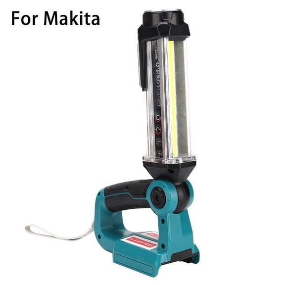 35W 2000LM Cordless LED Work Light for Makita/Bosch/Dewalt/Milwaukee 18V Li-ion Battery Outdoor Flashlight Camping Lanterns Hook