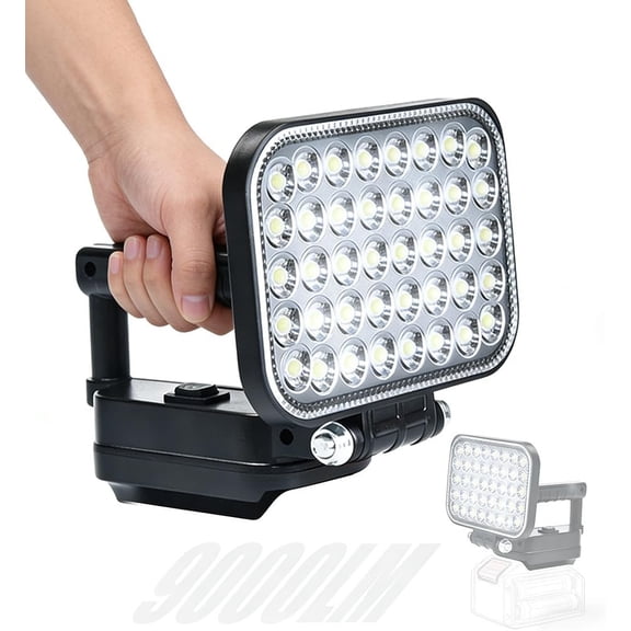 35W 9000LM Rechargeable LED Work Light, IPX6 Portable Job Site Light Compatible with 18V LXT , Work Light with USB, for Garage Repair ( Not Included)