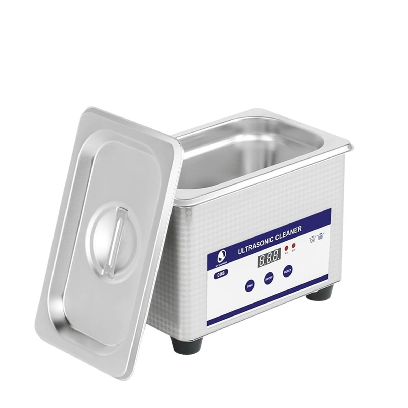 35W Digital Ultrasonic Cleaner 0.8L Watches Cleaning Machine 40KHz Jewelry Washer Bath Timer Stainless Tank ,Strong Cleaning