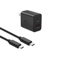 thumbnail image 1 of 35W Dual Port Wall Charger USB C Adapter, (35W+15W) Super Fast Charging Charger Set for Unihertz Titan Slim - Dual Port Super Fast Charger! PD Port 35W USB A Port 15W, 1 of 5