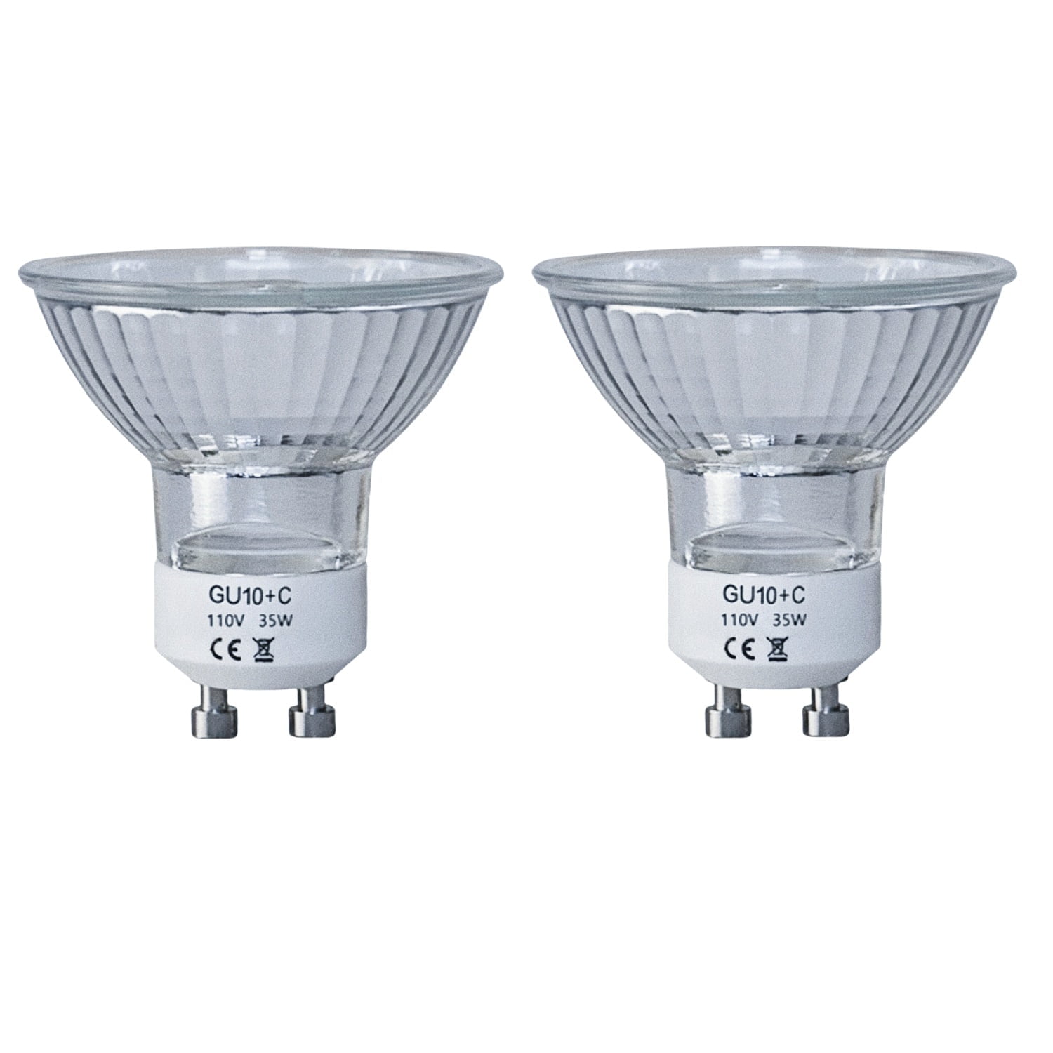 Khaosen 35W GU10 Halogen Bulbs, Warm White 2800K, Dimmable, 2-Pack for ...