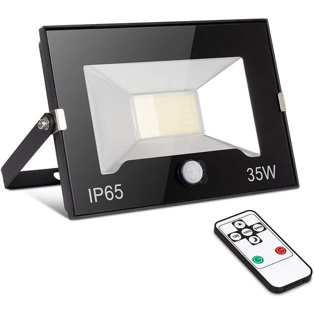 35W LED Flood Lights Motion Sensor Outdoor, Remote Control Security