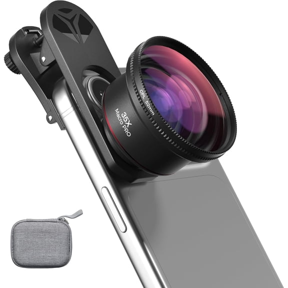 35X Macro Lens Kit for Smartphone with CPL Filter, HD Magnifier Photography Universal Clip, Phone Camera Attachment iPhone 17/16/15/12/11 Samsung & Android