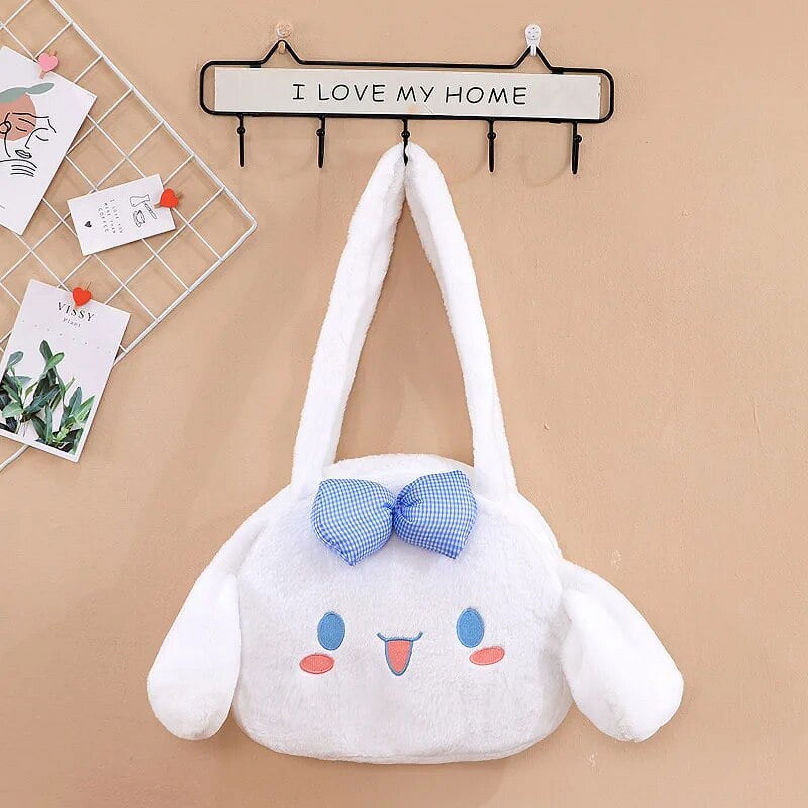 35cm Anime Sanrio Melody Plush Backpack Cute Hello Kitty Plush Shoulder Bag Kawaii Kuromi