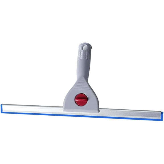 35cm Glass Cleaning Squeegee Silicone Blade Plastic Handle for Car Wrapping Window Duster Tinting Windshield Household Mirror Water Scraper (14IN/35CM, Blue)