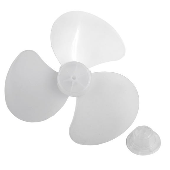 35cm Plastic Fan Blade Three Leaves Electric Fan Accessories With Nut Cover For Standing Pedestal Floor Wall / Table Fanner