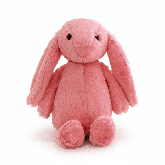 35cm Soft Floppy Ear Bunny Plush Toy, Stuffed Rabbit in White/Pink/Blue, Ideal for Kids and Gifting