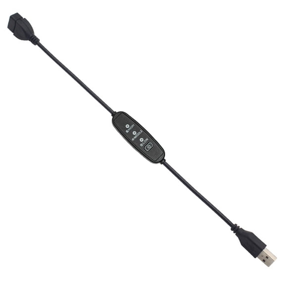 35cm USB Cable with Dimmer Switches Cable Extension USB Fan Power Supply Line Adapter Toggle for USB Lamp