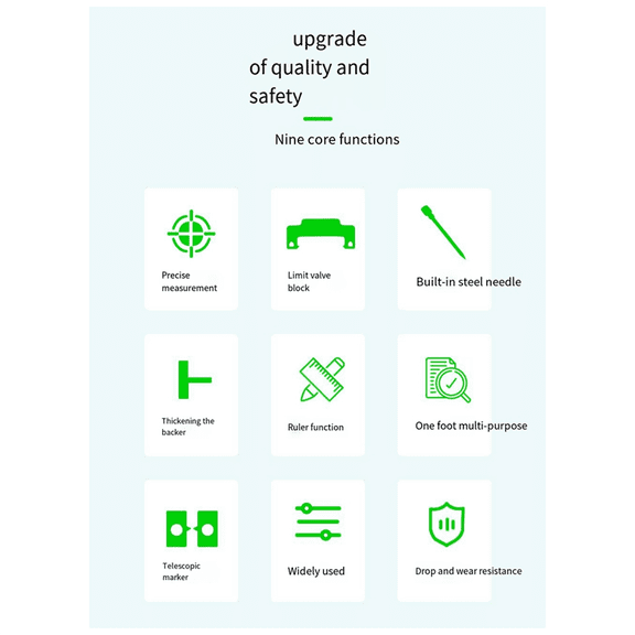 35cm Vertical Marking T-Type Hole Marking Mark/T-Type Double-Line Ruler with Steel Needle/Parallel Marking Ruler
