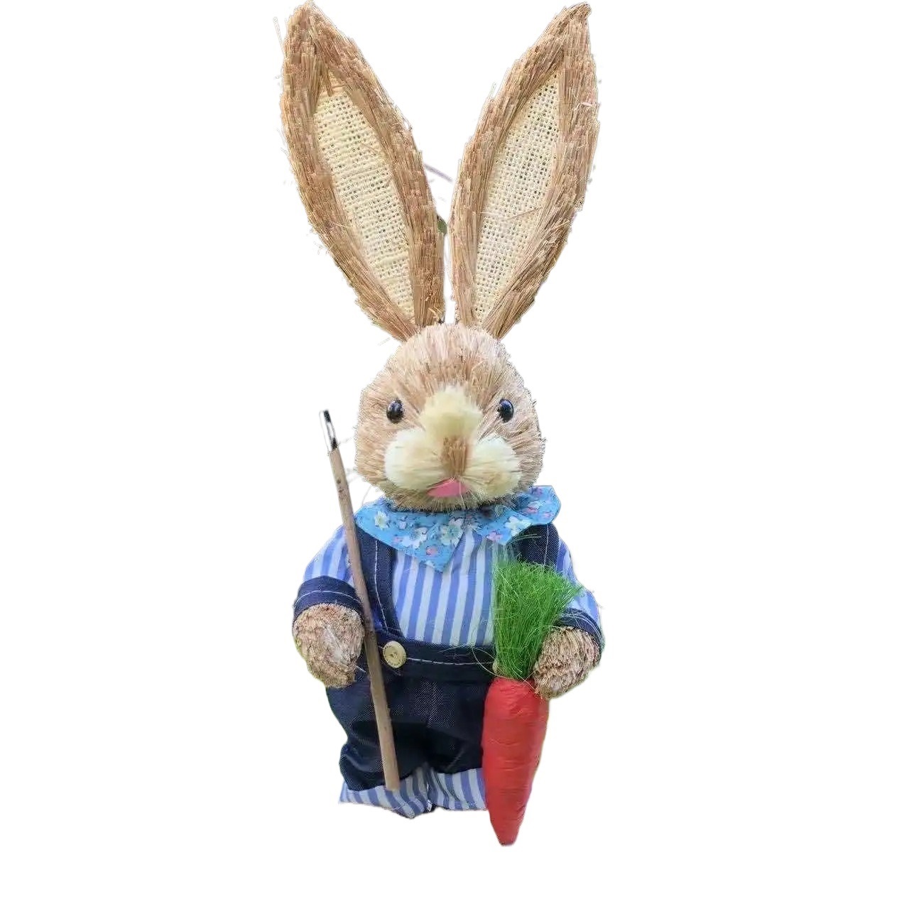 Weaving Rabbit 35cm Weaving Rabbits Ornament Garden Greenhouse Table Cabinet ...