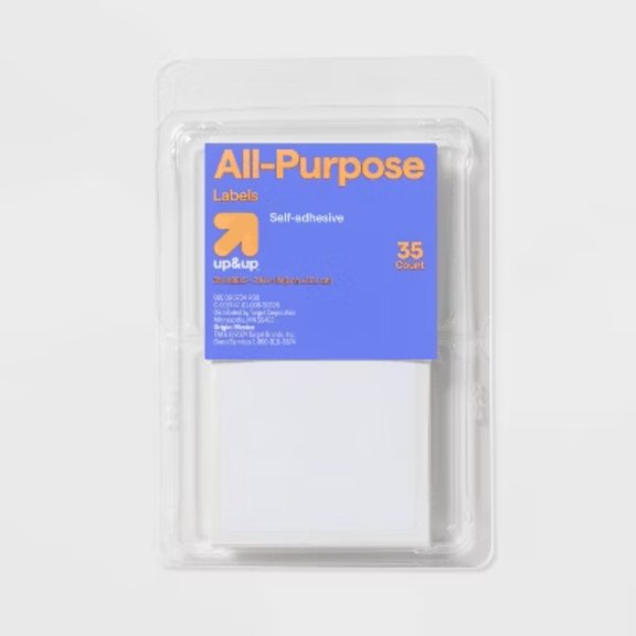 35ct 2"x4" Rectangular Labels White