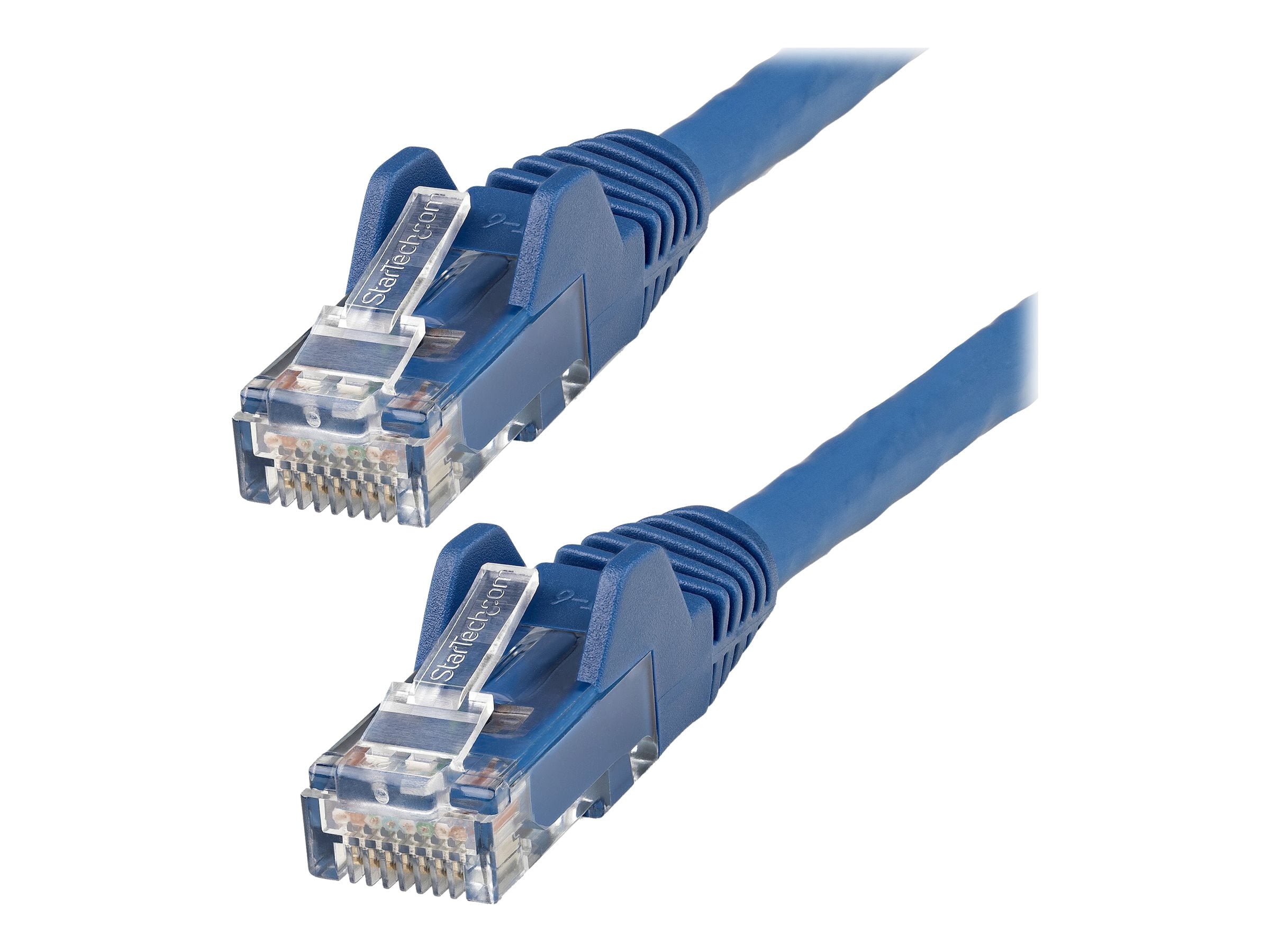 StarTech 35ft (10.7m) CAT6 Ethernet Cable - LSZH (Low Smoke Zero Halogen) - 10 Gigabit 250Mhz 100W PoE RJ45 UTP Network Patch Cord Snagless w/Strain Relief - Blue CAT 6 ETL Verified (N6LPATCH35BL)