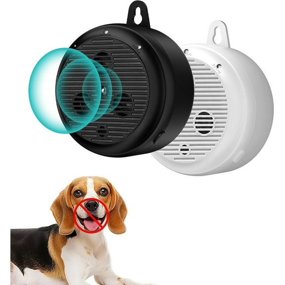 35ft ultrasonic Dog bark Box Anti Barking Device for Dogs Bark Deterrent Devices with 3 Modes Black Grey