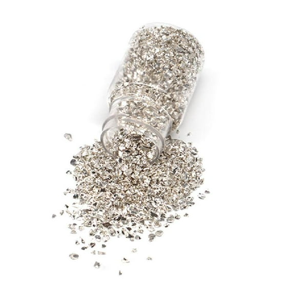 35g/Bottle Metal Crushed Stones Broken Metal Pieces Glitter Irregular Chips
