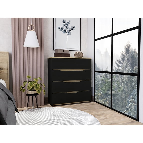 35in Tall Modern 4-Drawer Dresser / Bedroom Decor and Storage