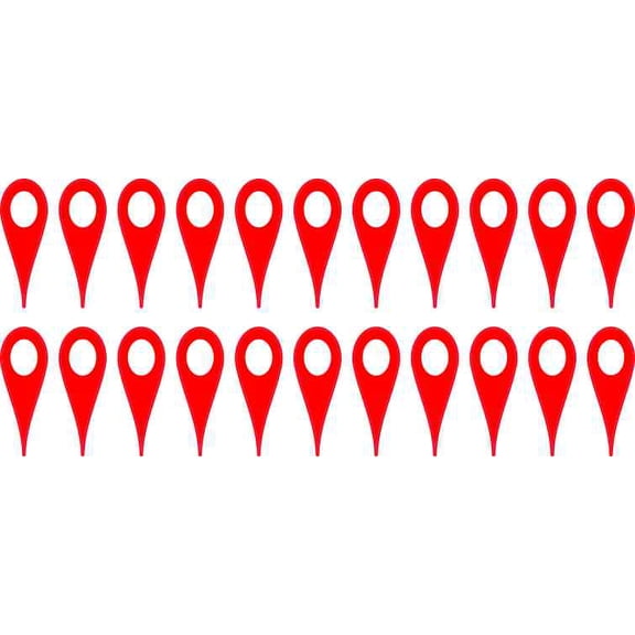 .35in x 1in Red Map Pointer Stickers
