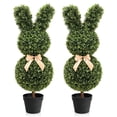 MOMO PLANT, 35in Artificial Rabbit Topiary Trees with Planter Pot ...