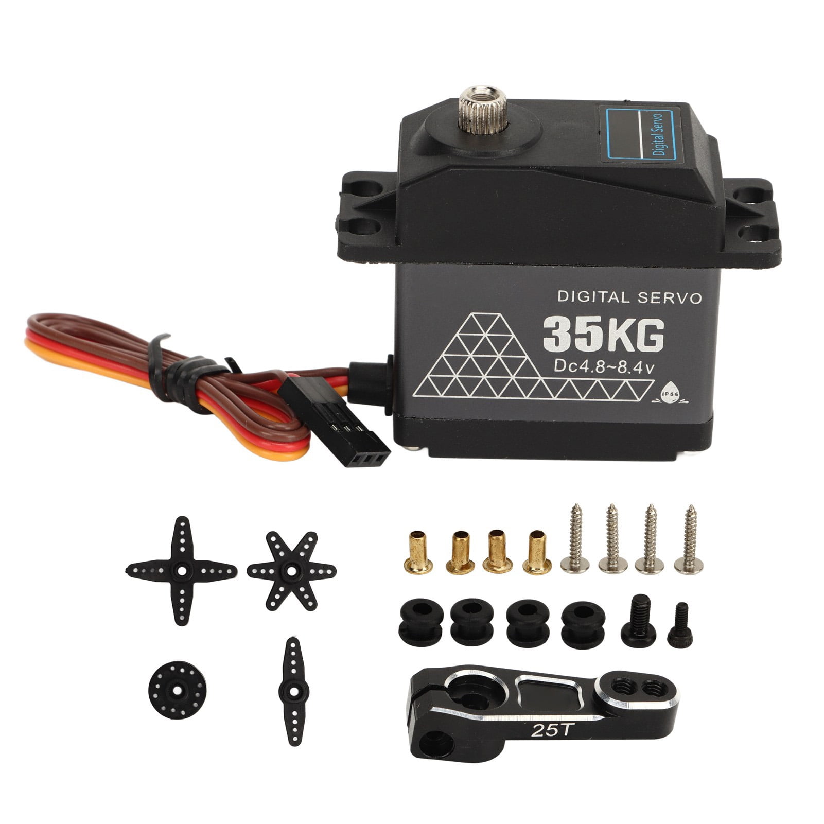 35kg High Torque RC Servo Waterproof Digital Metal Servo for 1/8 1/10 1/12 Remote Control Car