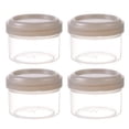 thumbnail image 1 of 35ml Mini Clear Storage Jars with Lids, 4 Pack Leakproof Airtight Containers, Refillable Small Food Jars for Kitchen, Condiments, Spices & Travel, 1 of 2