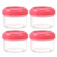 thumbnail image 1 of 35ml Mini Clear Storage Jars with Lids, 4 Pack Leakproof Airtight Containers, Refillable Small Food Jars for Kitchen, Condiments, Spices & Travel, 1 of 3