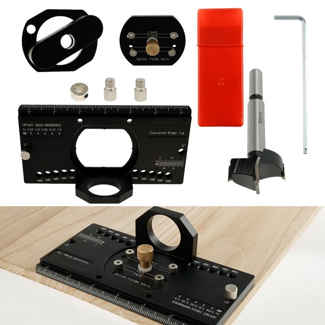 35mm Concealed Hinge Jig All Metal Door Hinge Drill Guide Precise Hole