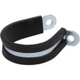 thumbnail image 1 of 35mm Dia EPDM Lined R Shaped Zinc Plated Stainless Steel Pipe Clip Cable Clamp, 1 of 3