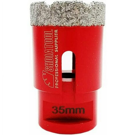 35mm Diamond Core Bits, M14 Threaded for Dry Porcelain, Granite & Marble Drilling