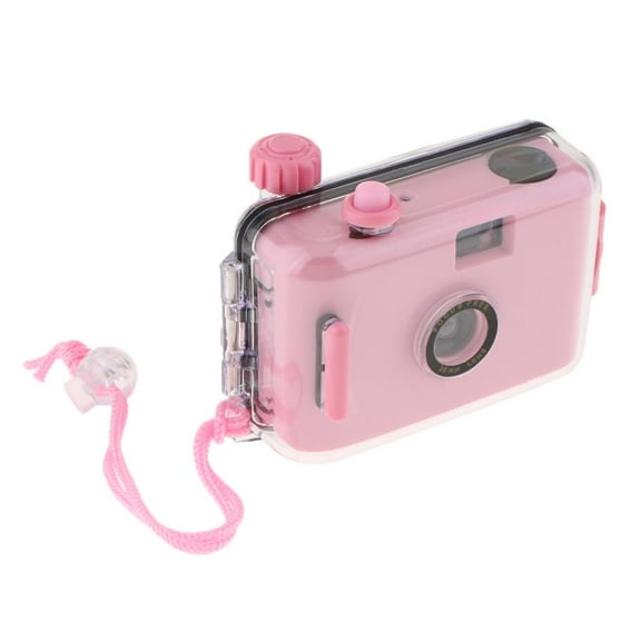 35mm Film Camera With Housing Case For Scuba Diving, Snorkeling (16ft) Pink