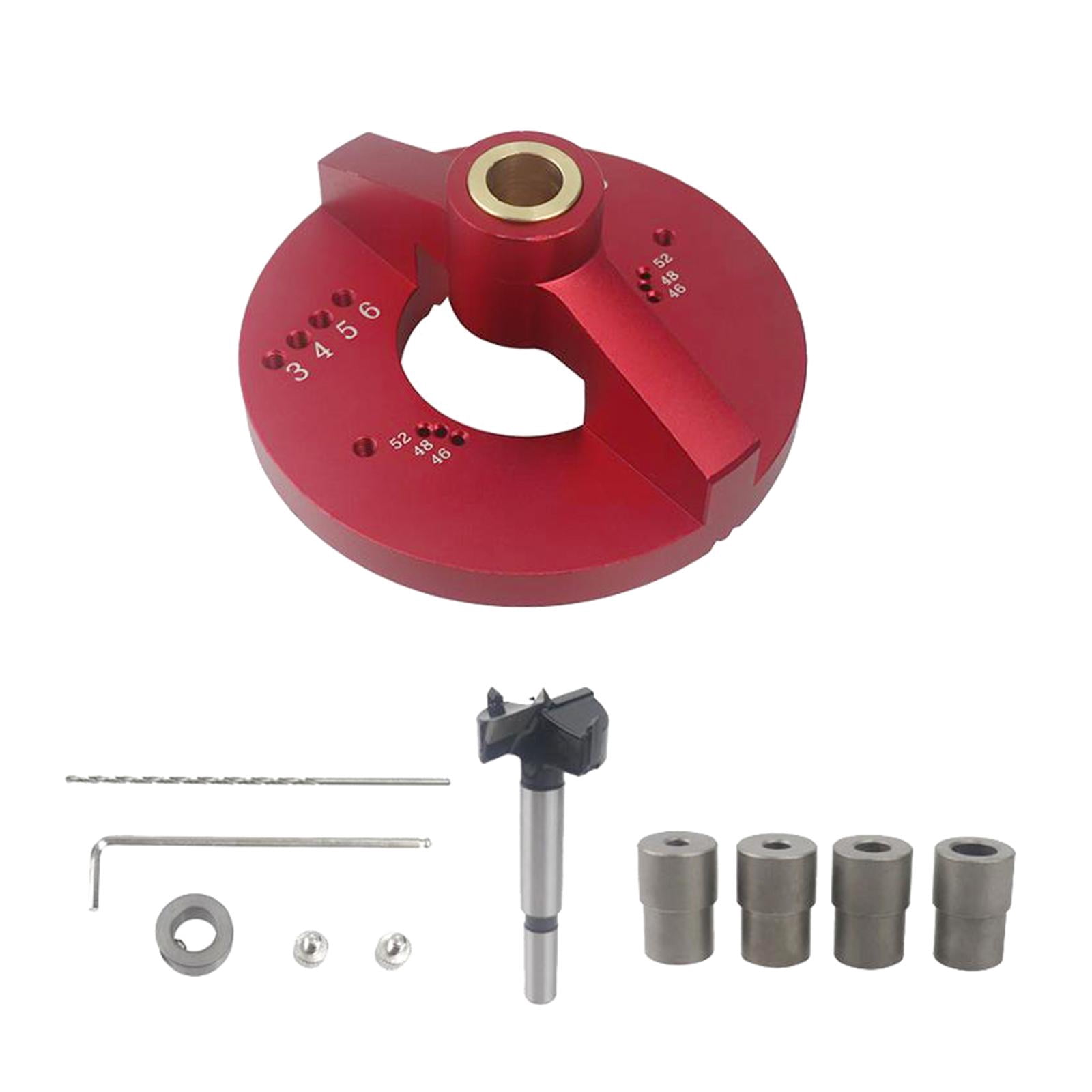 Fixture Guide Set 35mm Hinge Boring Drilling Guide Fixture Dowelling for Cabinet Doors ...