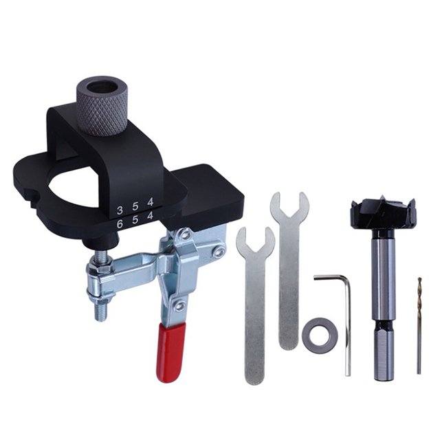 35mm Hinge Drilling Jig Guide Concealed Hinge Jig Hole Punch Locator