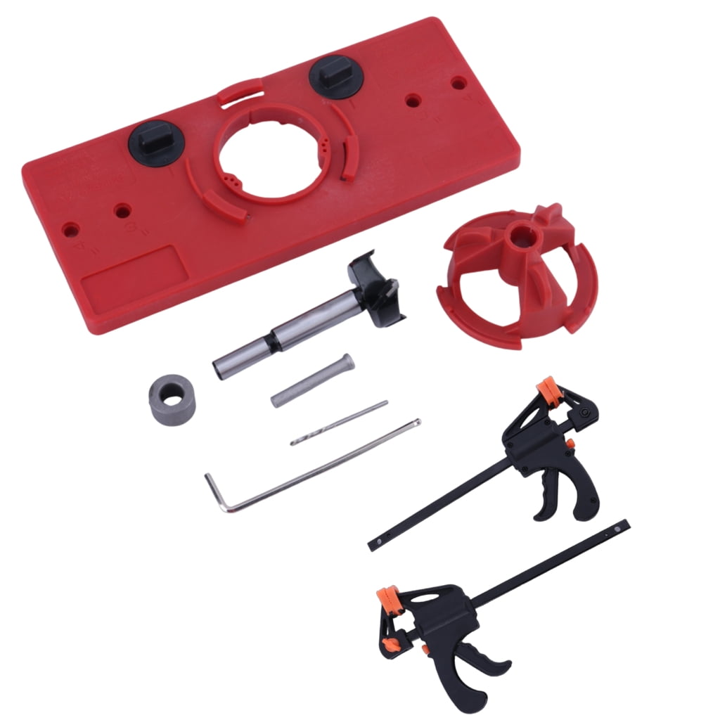 35mm Hinge Drilling Jig Wood Concealed Drill Guide Locator Woodworking Tool