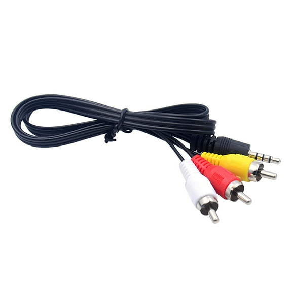 35mm Jack Composite A/V and Audio Video Adapter 3ft for Enhanced Connectivity