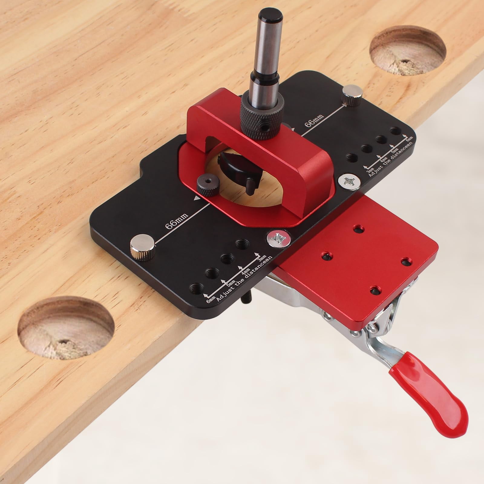 35mm Metal Concealed Hinge Jig Hole Drilling Jigs With Quick Clamp  Dust Vacuum Adapter Door Guide For Woodworking Cabinet Hinges Mounting Tool