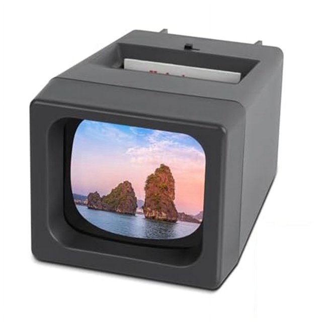 35mm Slide and Film Viewer, Negative Viewer, Desktop LED Lighted