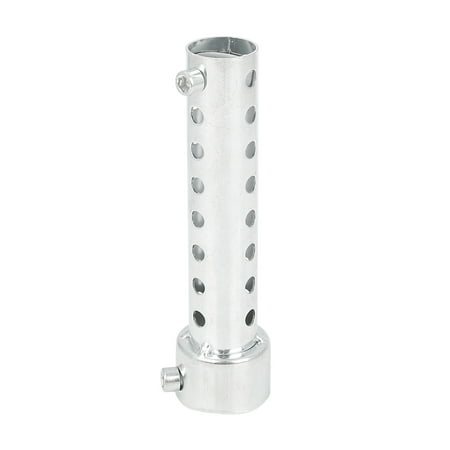 35mm Universal Motorcycle Exhaust Pipe Baffle Muffler Baffle Noise Eliminator Silver Tone