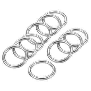Metal Round Welded O Rings Thick:3mm-10mm / OD:20mm-100mm