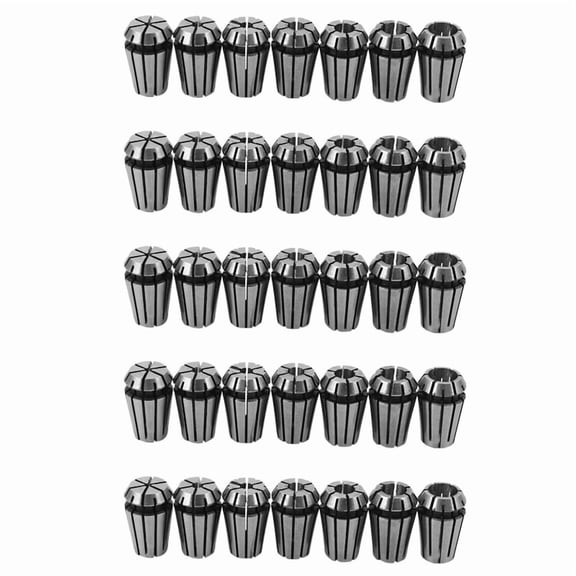 35pcs 1-7mm ER11 Spring Collet for CNC Workholding Engraving & Milling Lathe Tool