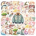 thumbnail image 1 of 35pcs-100pcs Charming Animal Stickers Cute Character Stickers Vibrant DIY Stickers for Notebooks Laptops Suitcases, 1 of 9