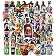thumbnail image 1 of 35pcs-100pcs Spooky Halloween Stickers Gothic Skull Stickers Potion Stickers for Notebooks Laptops Suitcases, 1 of 9